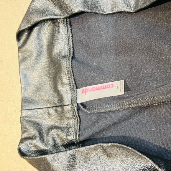 Commando faux leather joggers for sale or trade for small - Picture 4 of 5